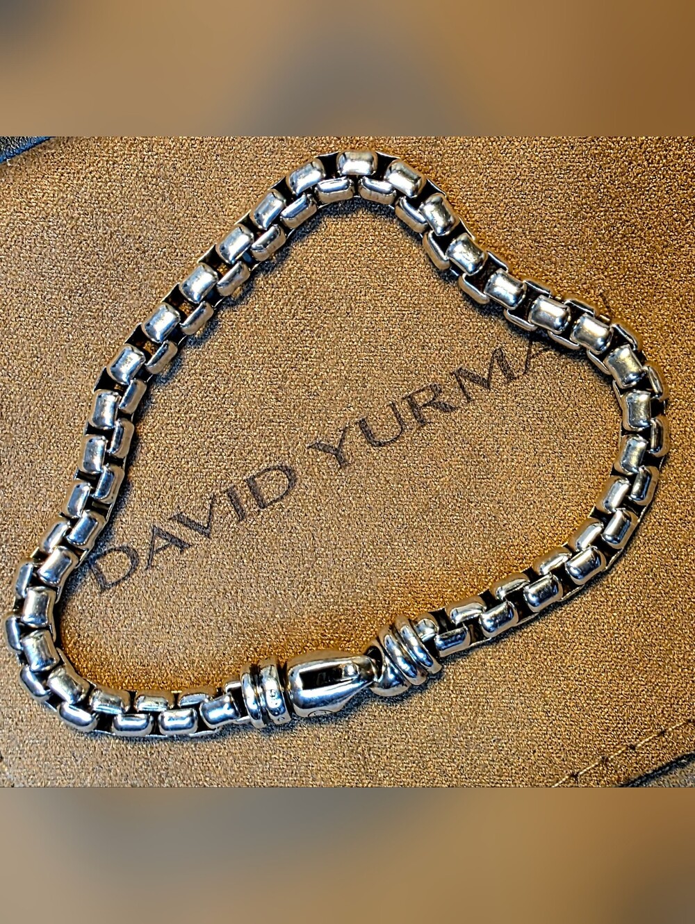 David Yurman 5mm Sterling Silver Box Chain Bracelet